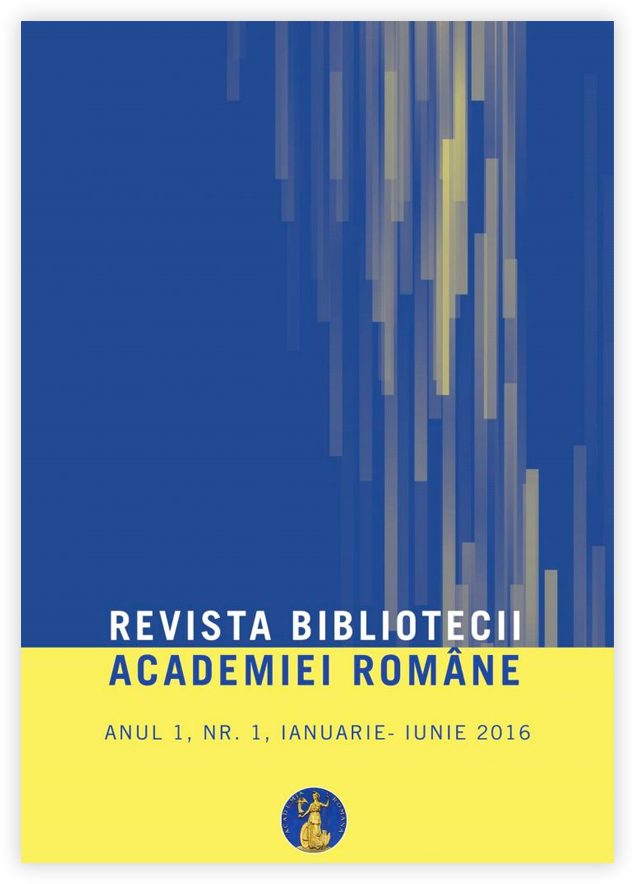 Revista Bibliotecii Academiei Române Biblioteca Academiei Romane